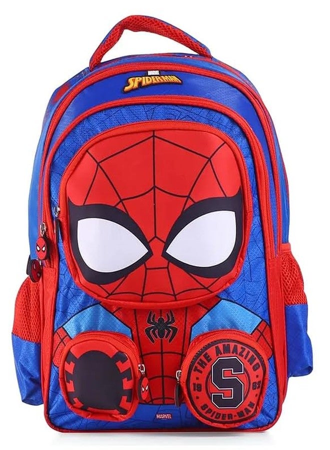 STRIDERS Spiderman School Bag for Kids Spacious Durable Rolling Backpack with Padded Comfortable Straps & Fun Design Perfect for School Travel & Play (16 Inch) - Image 1
